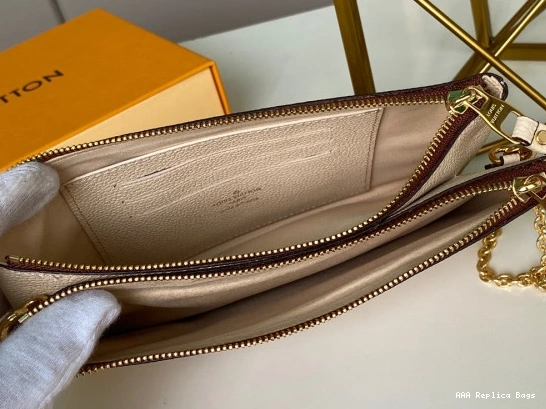 Aaa replica ru VUITTON LOUIS POCHETTE ZIP DOUBLE 0823